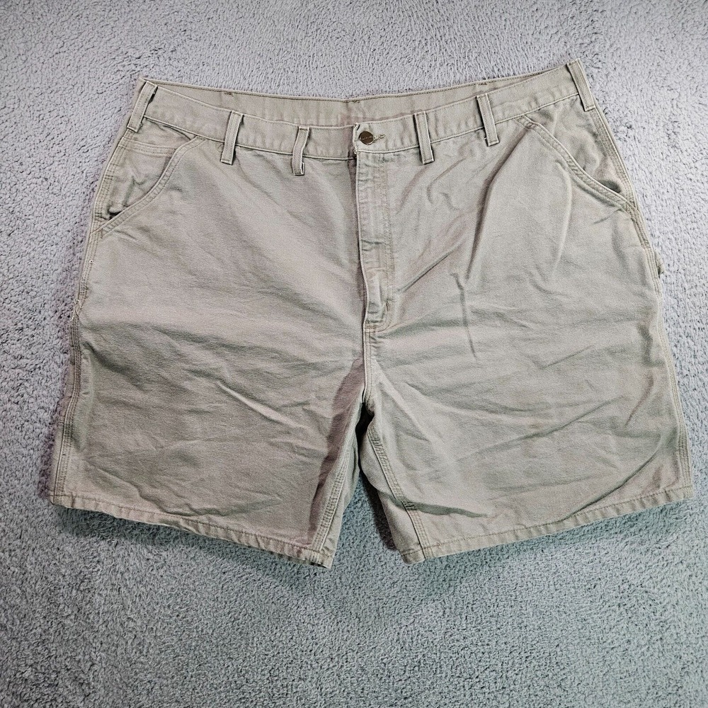 Carhartt Shorts Men Size 42 x 9 Zip Olive Green Outdoor‎ Cargo